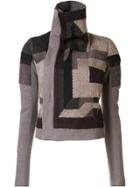 Rick Owens Embroidered Biker Jacket - Brown
