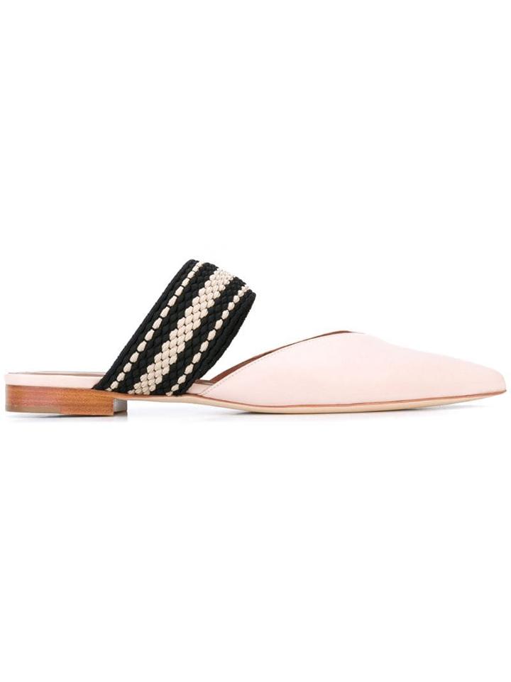 Malone Souliers Contrast Mules - Pink