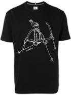 Moncler Grenoble Printed T-shirt, Men's, Size: Large, Black, Cotton/polyamide