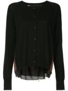 Muller Of Yoshiokubo Rear-contrast Cardigan - Black