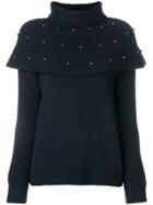 N.peal Pear-embellished Jumper - Blue