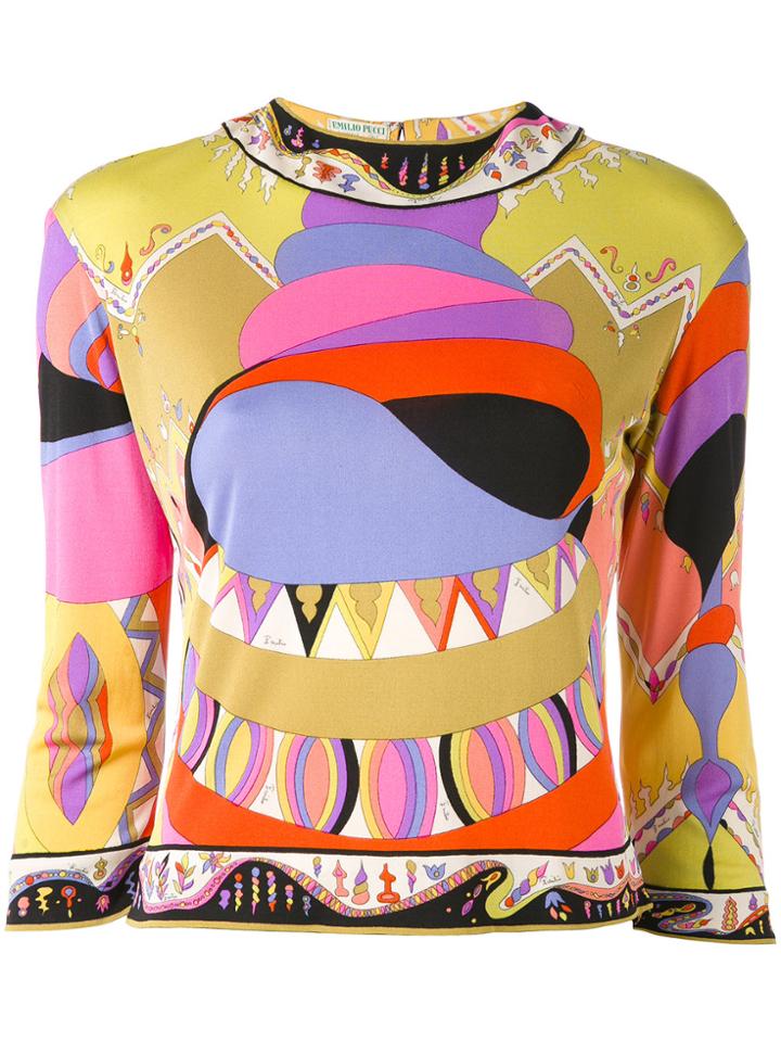 Emilio Pucci Vintage Printed Top - Multicolour