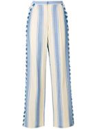 Dodo Bar Or Tasselled Striped Trousers - Nude & Neutrals