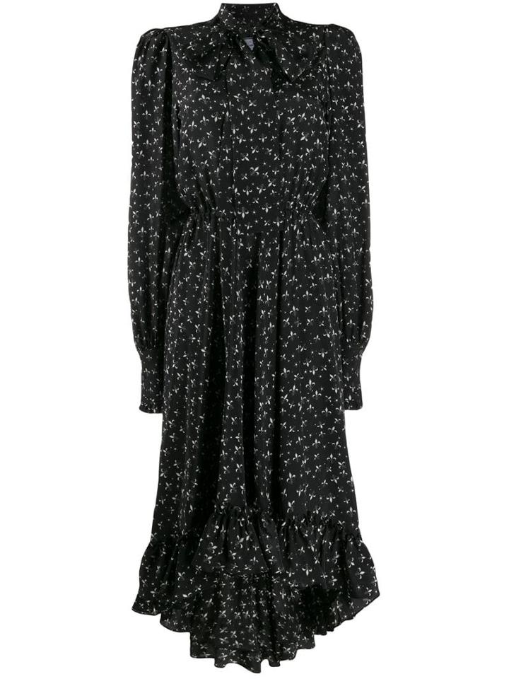 Redemption Printed Flared Shirt Dress - Black