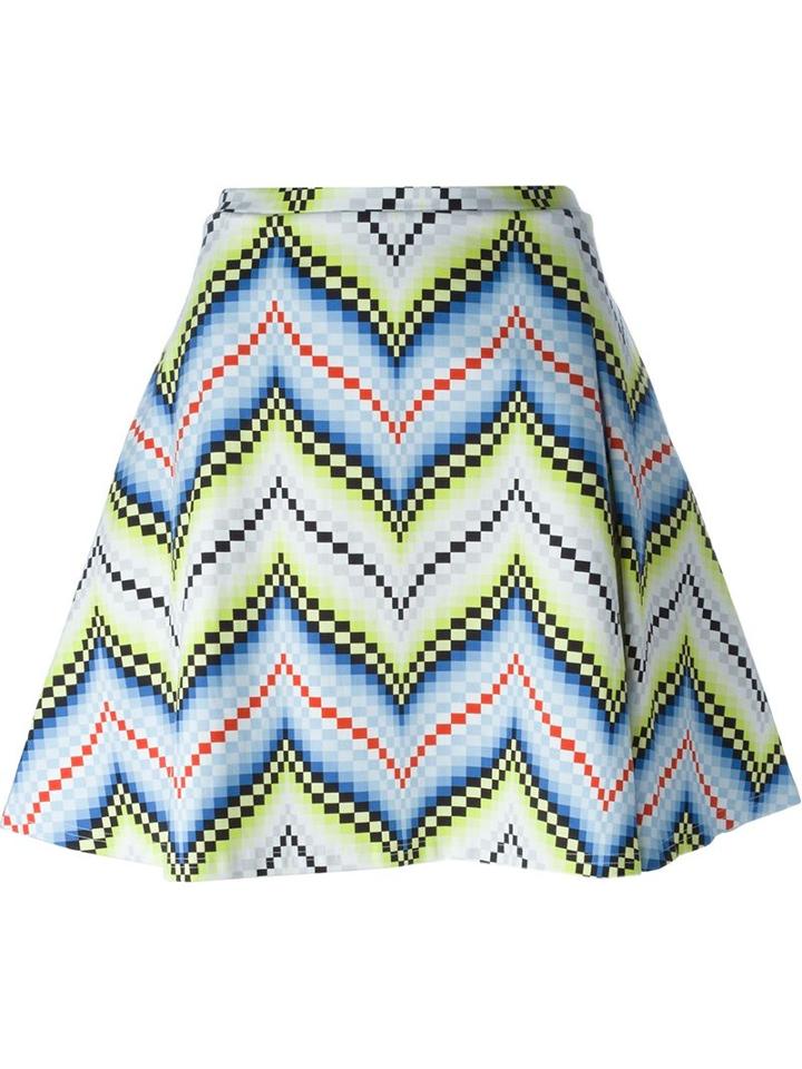 Kenzo - Chevron Skirt - Women - Cotton/spandex/elastane - S, Women's, Cotton/spandex/elastane