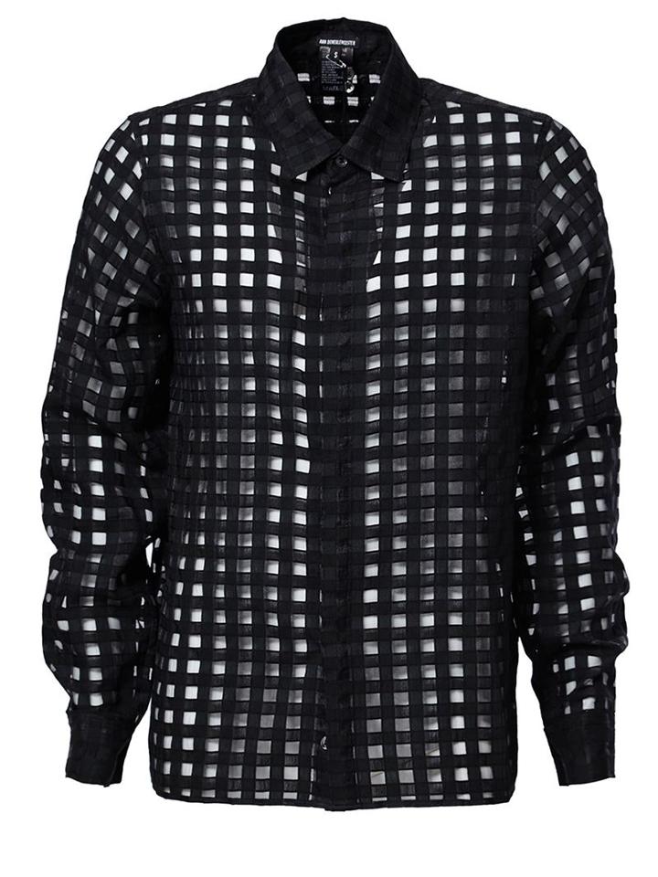 Ann Demeulemeester Sheer Grid Shirt