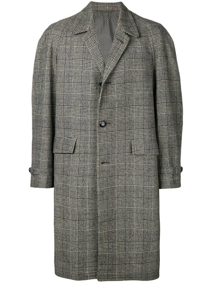 A.n.g.e.l.o. Vintage Cult 1970's Prince Of Wales Coat - Grey