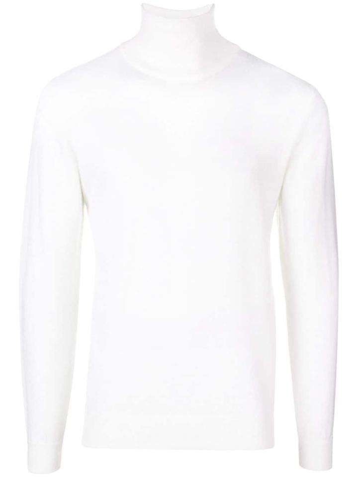 Nuur Turtle Neck Sweater - White