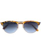 Persol Half Frame Tortoiseshell Sunglasses - Brown