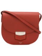 Céline Trotteur Bag, Women's, Red, Calf Leather/lamb Skin/calf Hair