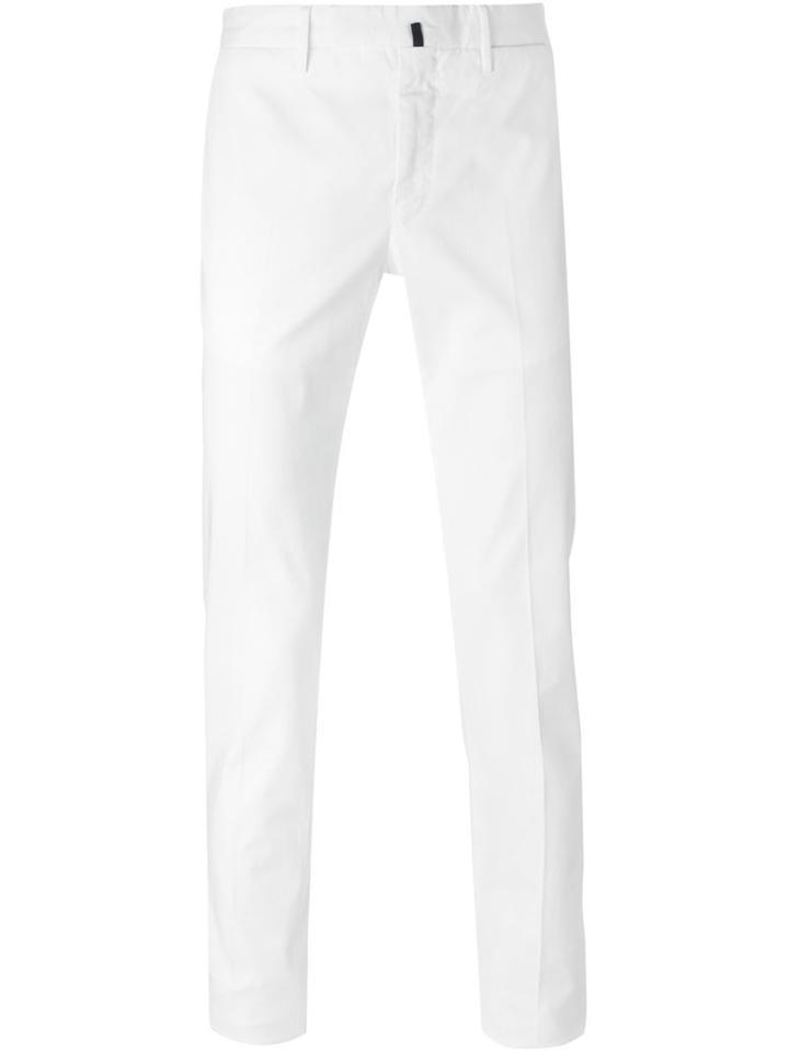 Incotex - Slim Chino Trousers - Men - Cotton/spandex/elastane - 46, White, Cotton/spandex/elastane