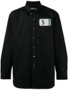 Raf Simons Self Portrait Shirt Jacket, Men's, Size: Small, Black, Cotton/polyurethane