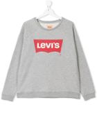 Levi's Kids Teen Logo Tab Print Sweatshirt - Grey