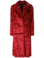 Calvin Klein 205w39nyc Faux Fur Coat - Red