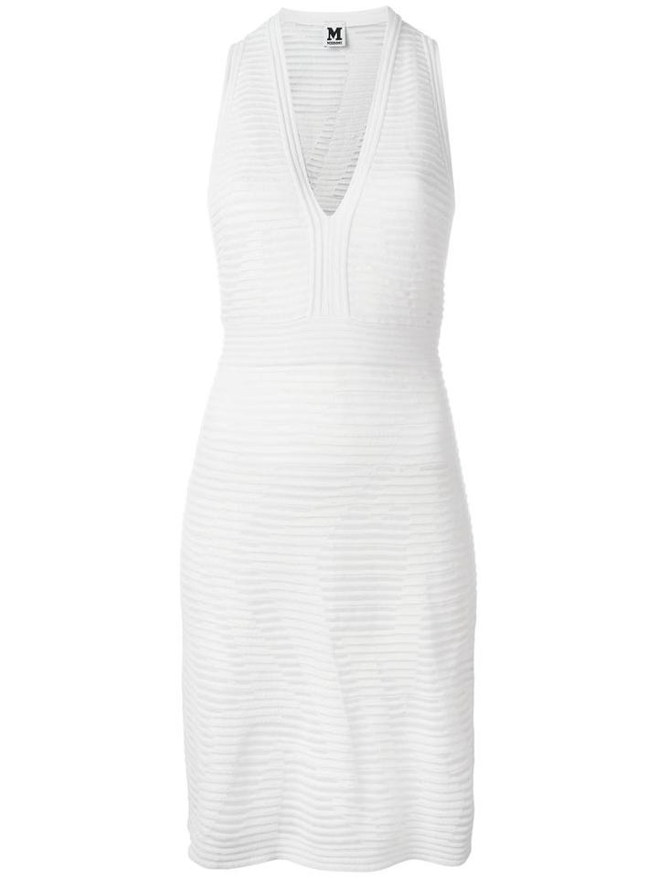 Knitted Mini Dress, Women's, Size: 40, White, Viscose/polyester/polyamide/polyester, M Missoni