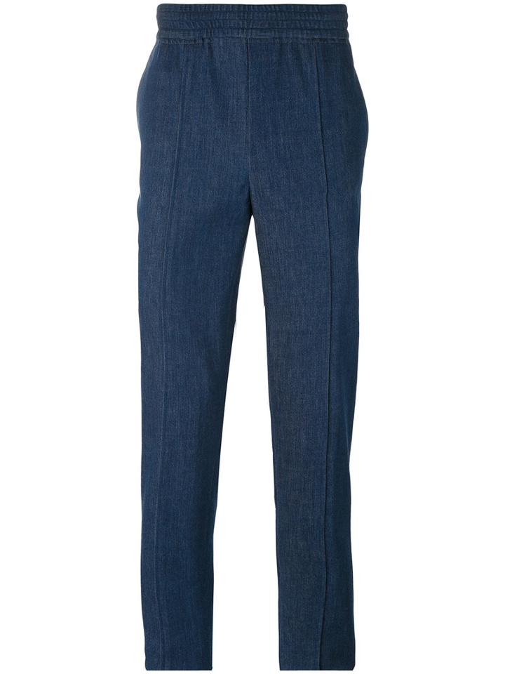 Neil Barrett - High Waist Skinny Trousers - Men - Cotton/polyester/spandex/elastane - 50, Blue, Cotton/polyester/spandex/elastane