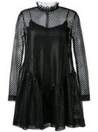 Jourden Mesh Layer Dress - Black