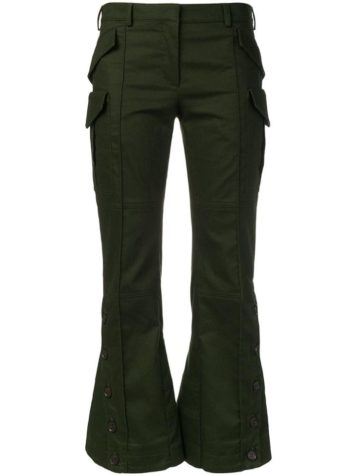 Rokh Cropped Trousers - Green