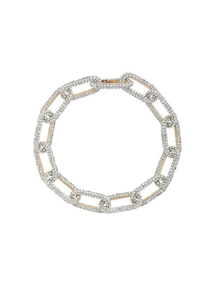 Ambush Pave Chain Bracelet - Silver
