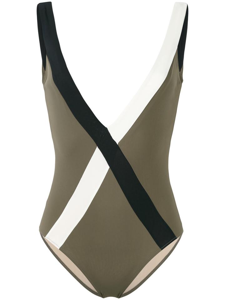 Zeus+dione - Amorgos Swimsuit - Women - Polyamide/spandex/elastane - 40, Green, Polyamide/spandex/elastane