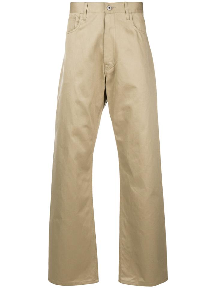 Junya Watanabe Man Reflective Details Work Trousers - Nude & Neutrals