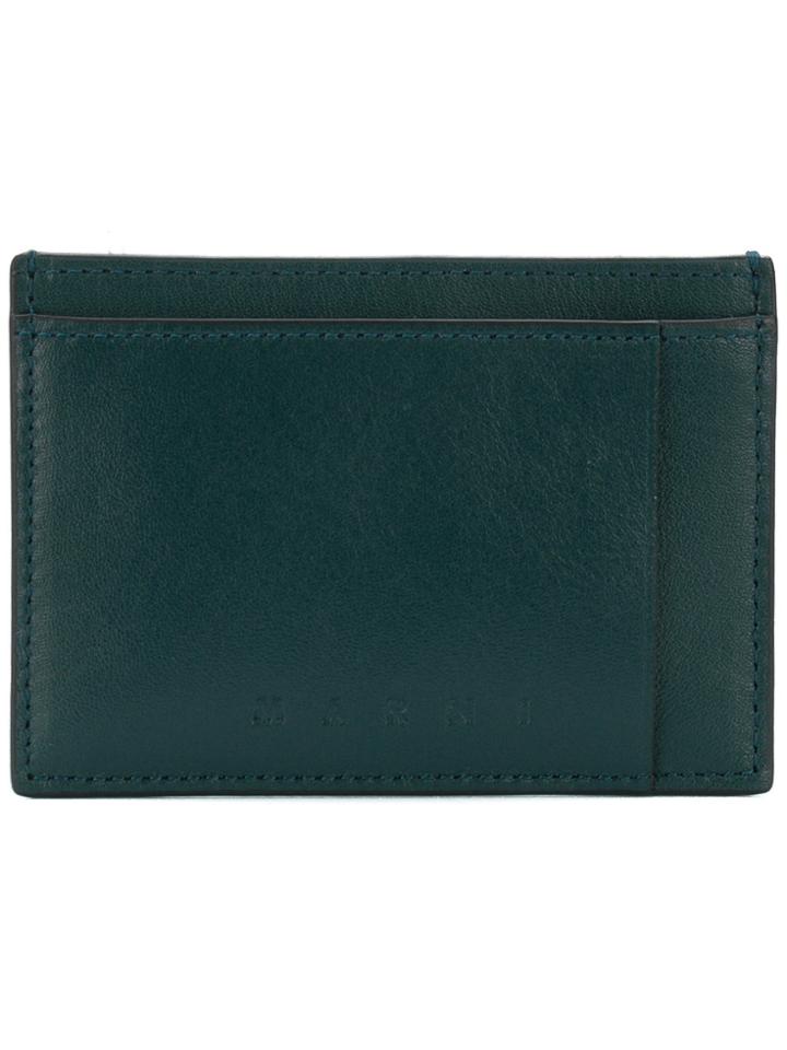 Marni Logo Embossed Cardholder - Green