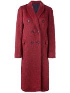Brunello Cucinelli Double-breasted Mid-length Coat - Red