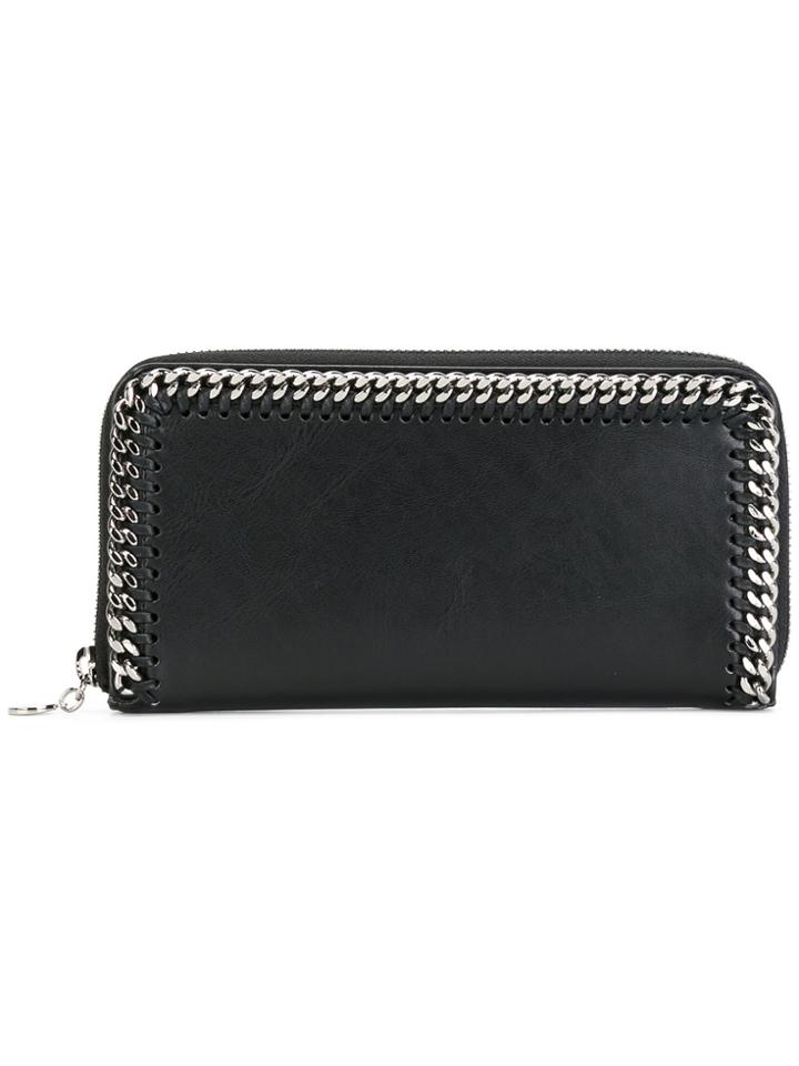 Stella Mccartney Chain-detail Continental Wallet - Black