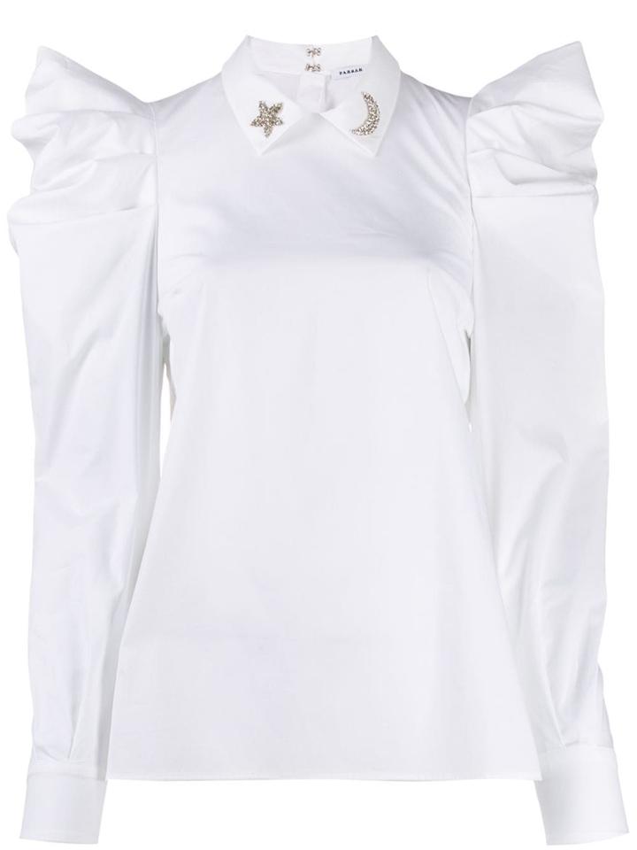 P.a.r.o.s.h. Embellished-collar Blouse - White