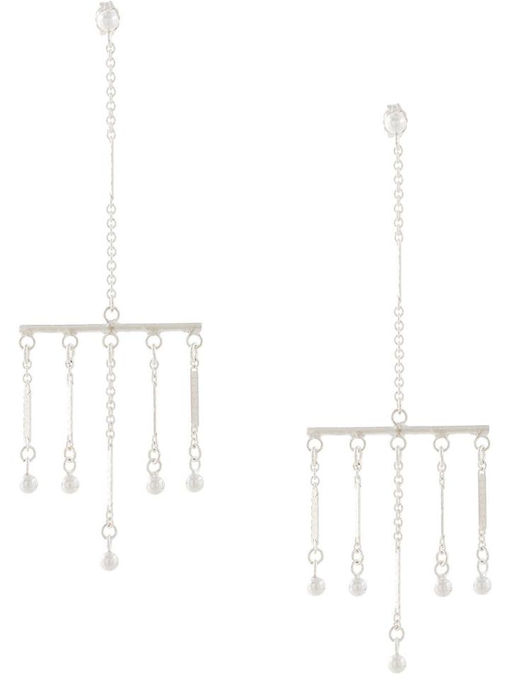 Petite Grand Terrace Chandelier Earrings - Silver