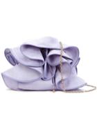 Nina Ricci Ruffled Layer Crossbody Bag, Women's, Pink/purple