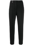 Peserico Tapered Tailored Trousers - Black