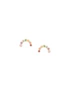 Zoë Chicco Rainbow Arc Earrings - Gold