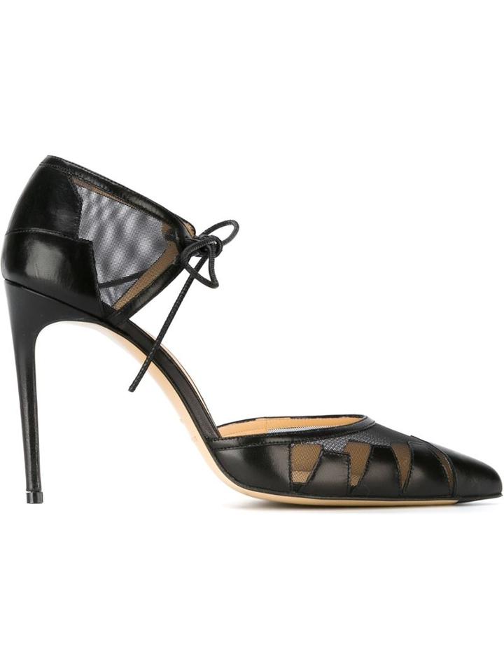 Bionda Castana Lana Pumps, Women's, Size: 37.5, Black, Calf Leather/nylon