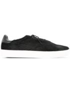 Attachment Fur Detail Sneakers - Black