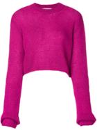Mcq Alexander Mcqueen Crew Neck Jumper - Pink & Purple