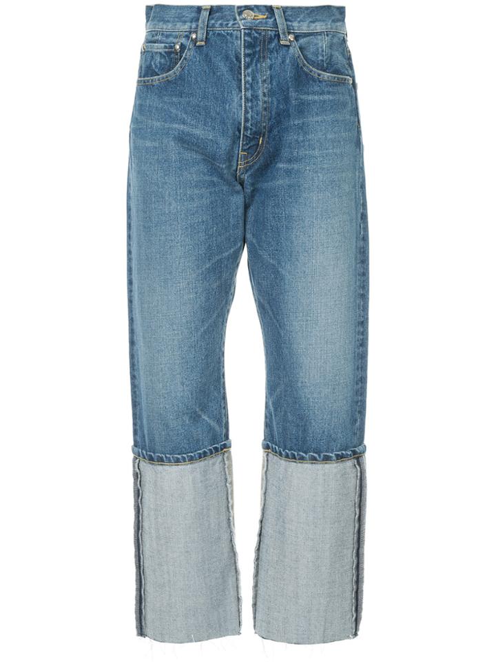 Astraet Turn Up Hems Jeans - Blue
