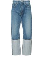 Astraet Turn Up Hems Jeans - Blue