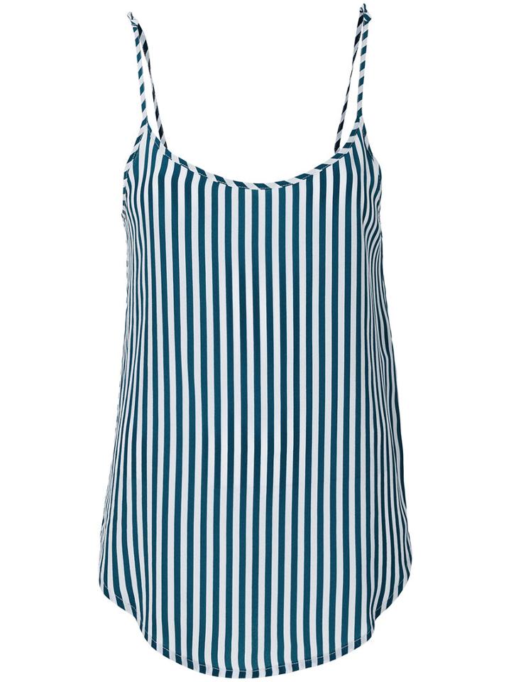 Humanoid - Striped Cami - Women - Silk - M, Blue, Silk