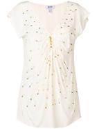 Moschino Vintage 2000's Pin Embellished Blouse - Neutrals