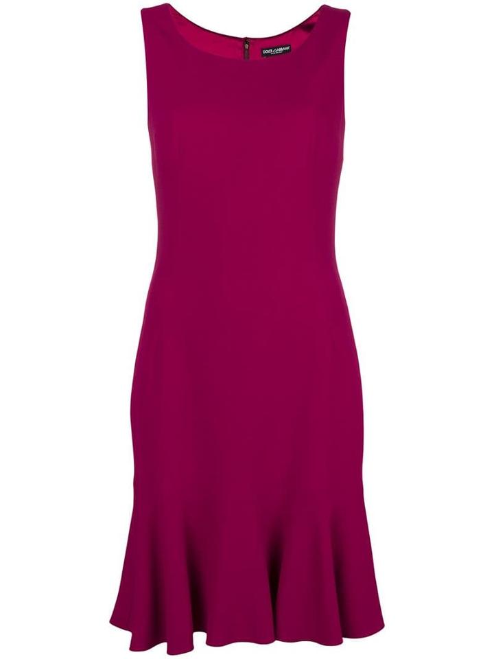 Dolce & Gabbana Frill-hem Mini Dress - Pink