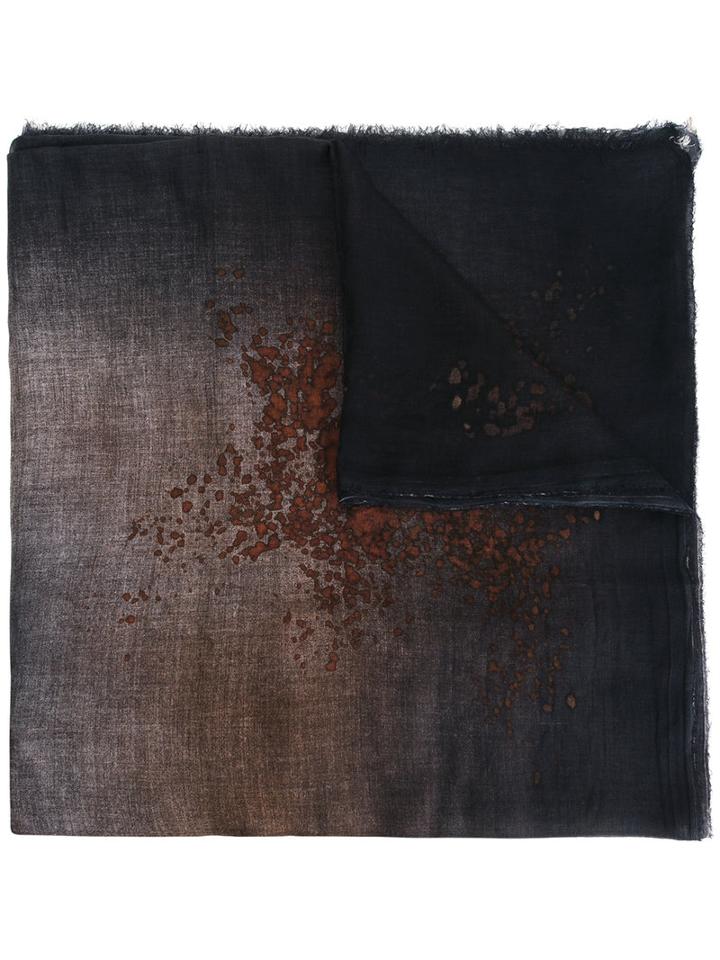 Avant Toi Degradé Stained Scarf, Men's, Modal/cashmere