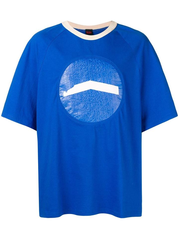 H Rv Rk Oversized T-shirt - Blue