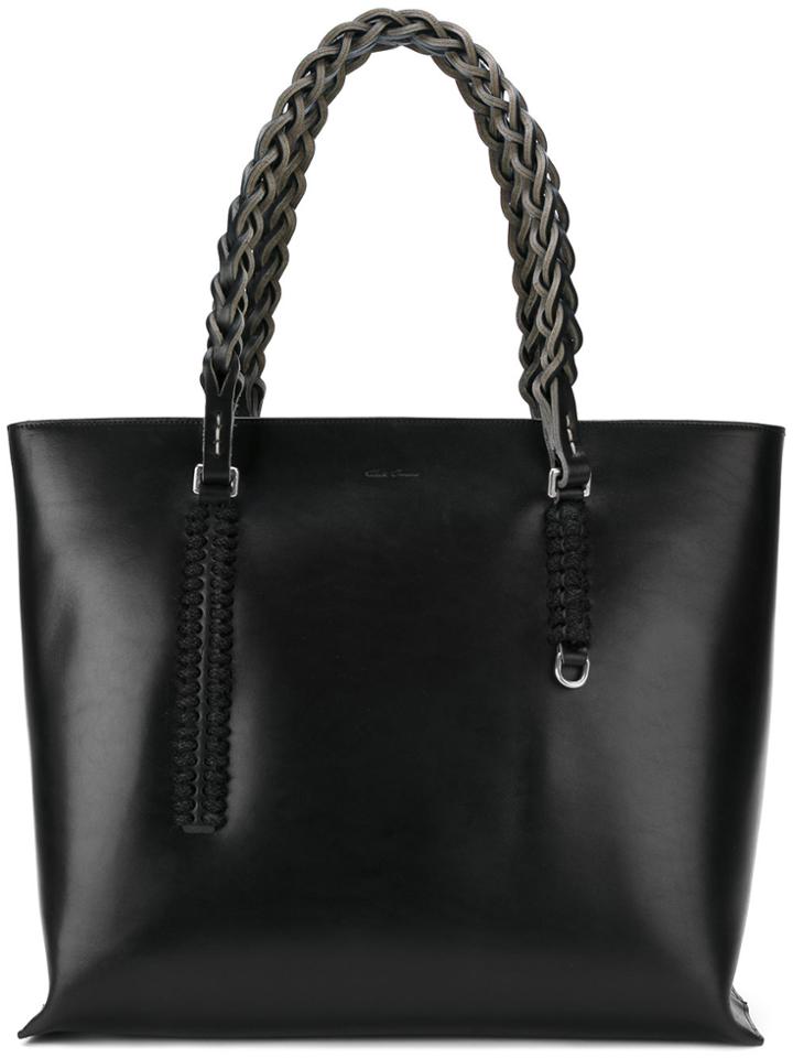 Rick Owens Braided Handle Tote Bag - Black