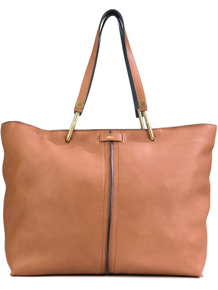 Chloé Medium 'keri' Tote, Women's, Brown, Lamb Skin