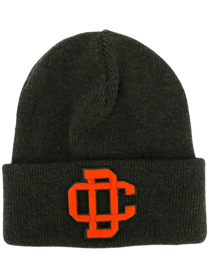 Dsquared2 Embroidered Logo Ski Knit Hat, Men's, Black, Wool