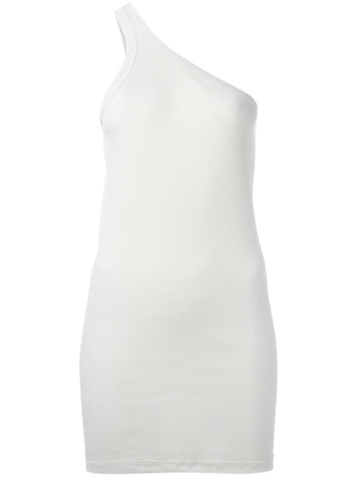 Rick Owens Drkshdw One Shoulder Top - Grey