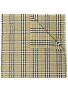 Burberry Check Metallic Thread Scarf - Green
