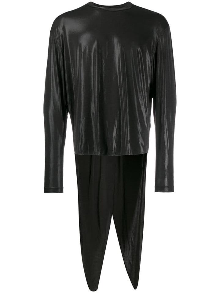 Comme Des Garçons Homme Plus Shine Effect Shirt - Black