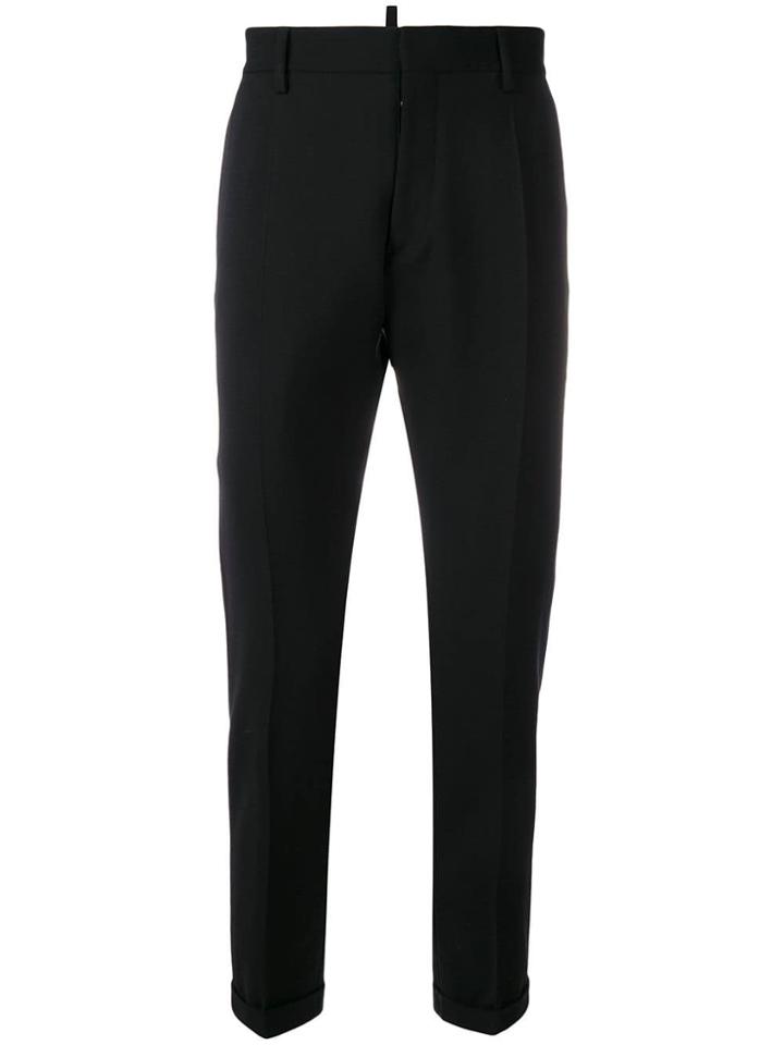 Dsquared2 Slim Fit Tailored Trousers - Black